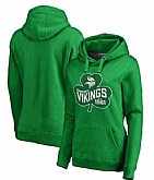 Women Minnesota Vikings Pro Line by Fanatics Branded St. Patrick's Day Paddy's Pride Pullover Hoodie Kelly Green FengYun,baseball caps,new era cap wholesale,wholesale hats